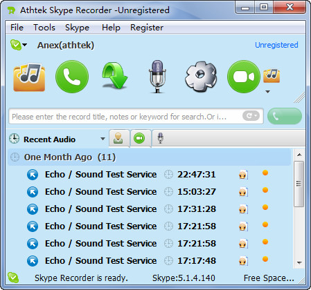 download the last version for iphoneAmolto Call Recorder for Skype 3.26.1